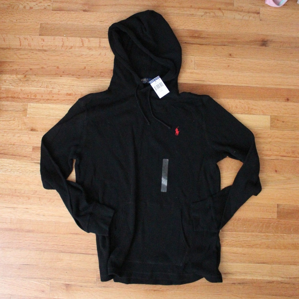 Men's waffle-knit sweatshirt